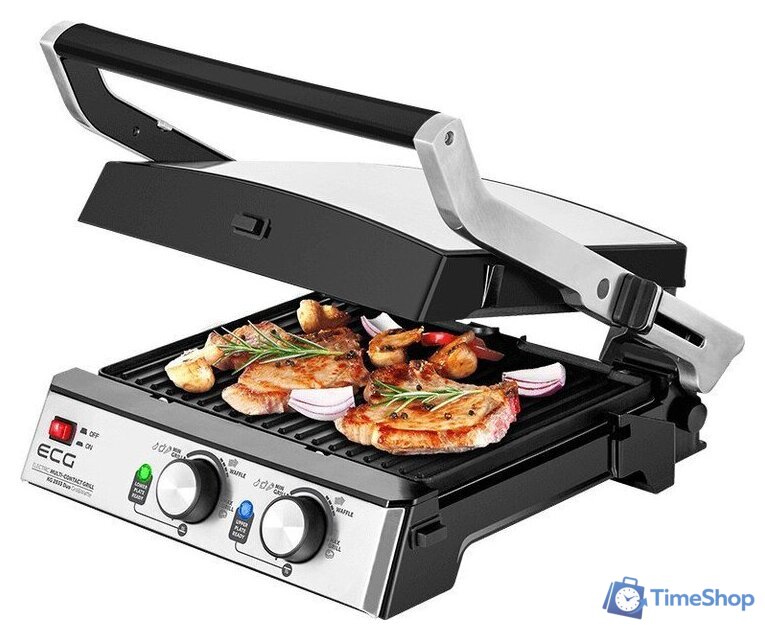 Электрогриль ECG KG 2033 Duo Grill & Waffle - Изображение №1 — Интернет-магазин Time-Shop