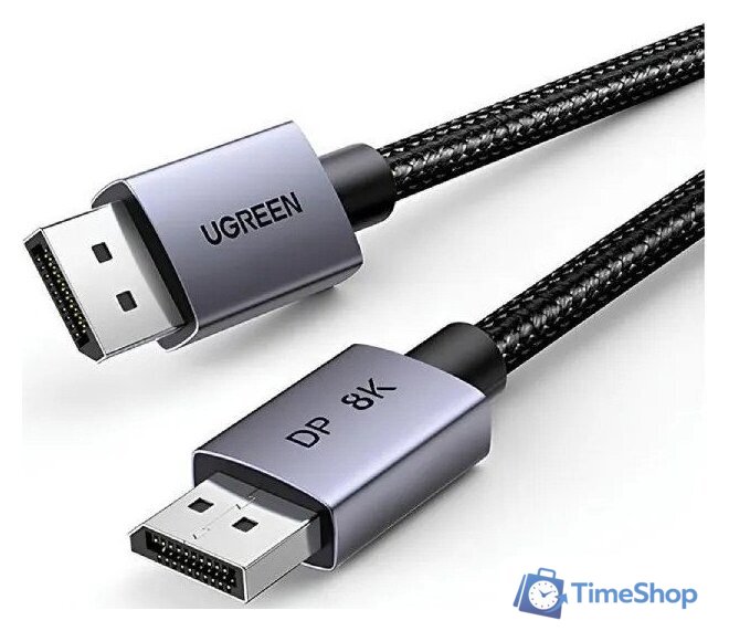Кабель Ugreen DP120 25905 DisplayPort - DisplayPort (2 м, черный) - Изображение №2 — Интернет-магазин Time-Shop