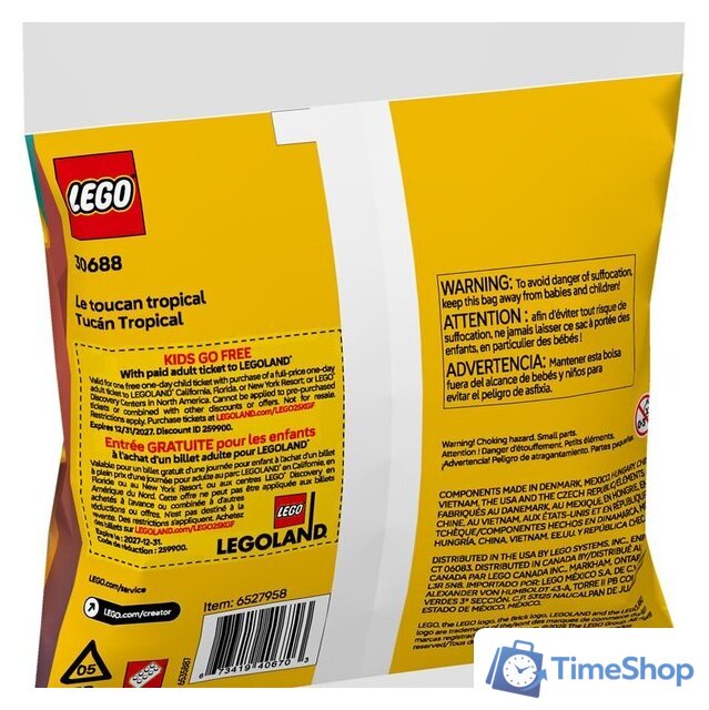Конструктор LEGO Creator 3 в 1 30688 Тропический тукан - Изображение №3 — Интернет-магазин Time-Shop