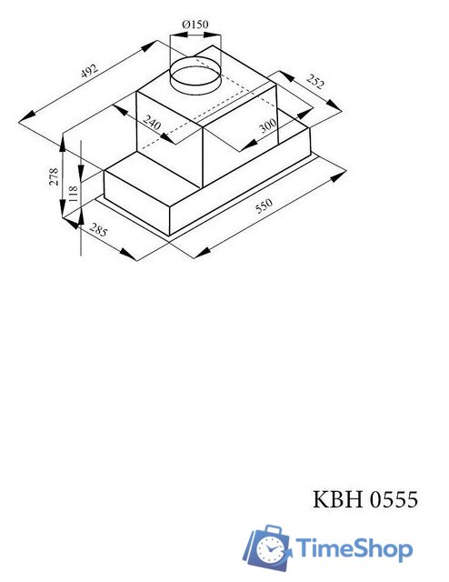 Кухонная вытяжка Kernau KBH 0555 B BLDC Glass - Изображение №4 — Интернет-магазин Time-Shop