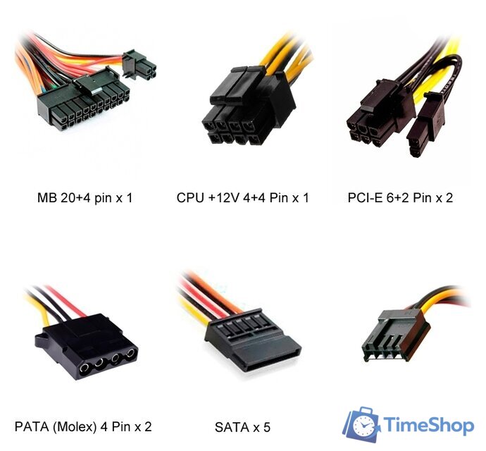 Блок питания Powerman PM-600ATX-F - Изображение №4 — Интернет-магазин Time-Shop