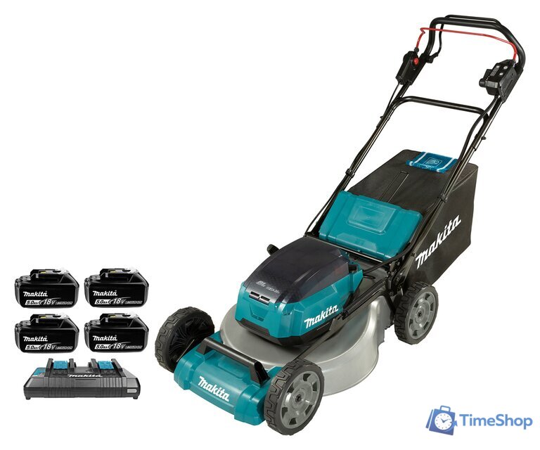 Газонокосилка Makita DLM465PT4 (с 4-мя АКБ) - Изображение №1 — Интернет-магазин Time-Shop