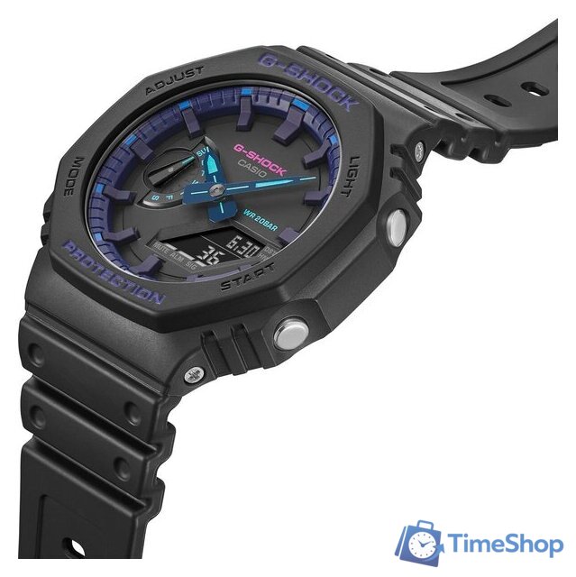 Наручные часы Casio G-Shock GA-2100VB-1A - Изображение №3 — Интернет-магазин Time-Shop