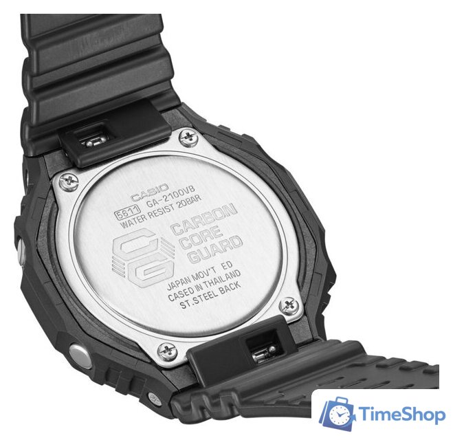 Наручные часы Casio G-Shock GA-2100VB-1A - Изображение №5 — Интернет-магазин Time-Shop