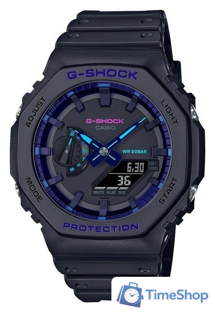 Наручные часы Casio G-Shock GA-2100VB-1A - Изображение №1 — Интернет-магазин Time-Shop
