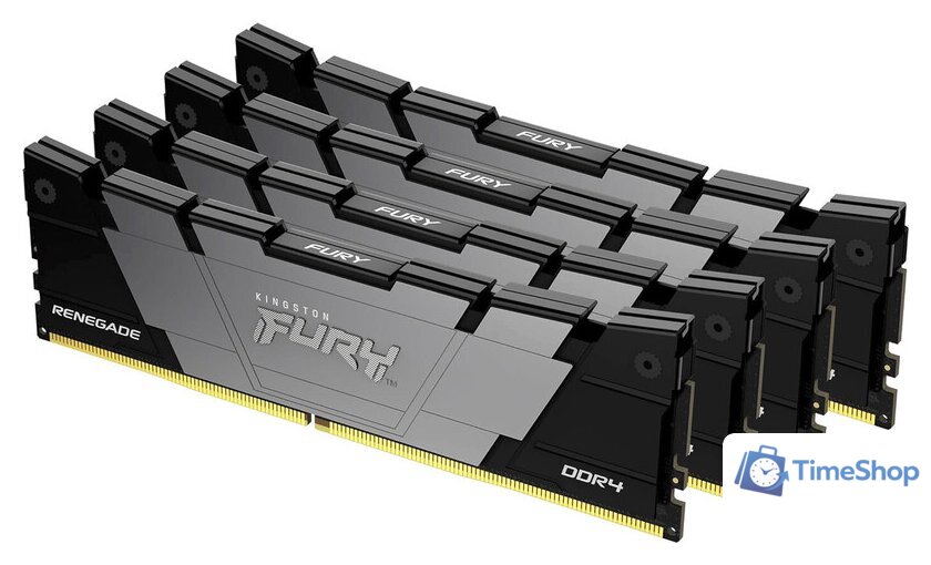 Оперативная память Kingston FURY Renegade 4x32ГБ DDR4 3600 МГц KF436C18RB2K4/128 - Изображение №1 — Интернет-магазин Time-Shop
