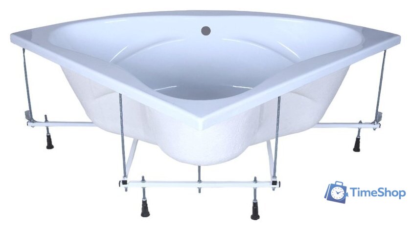 Ванна AquaFonte Bergamo 140х140 угловая (с каркасом и экраном) - Изображение №2 — Интернет-магазин Time-Shop