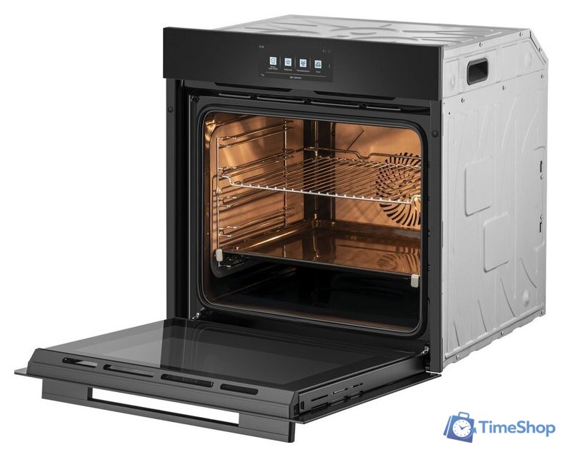 Электрический духовой шкаф Weissgauff EOM 899 Color Touch Black Matt - Изображение №4 — Интернет-магазин Time-Shop