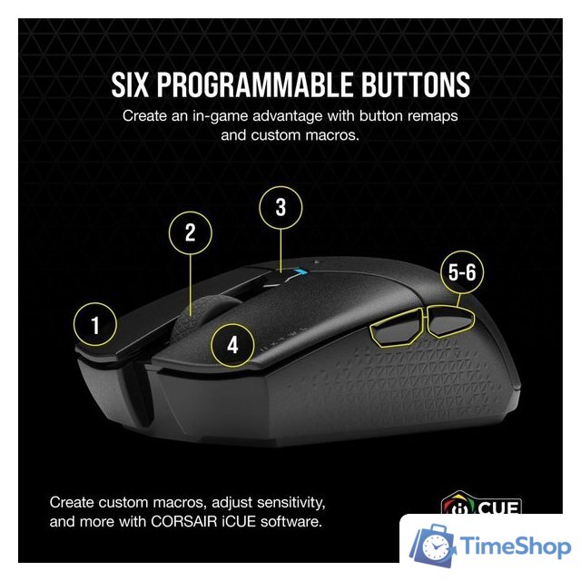 Игровая мышь Corsair Katar Pro Wireless - Изображение №13 — Интернет-магазин Time-Shop