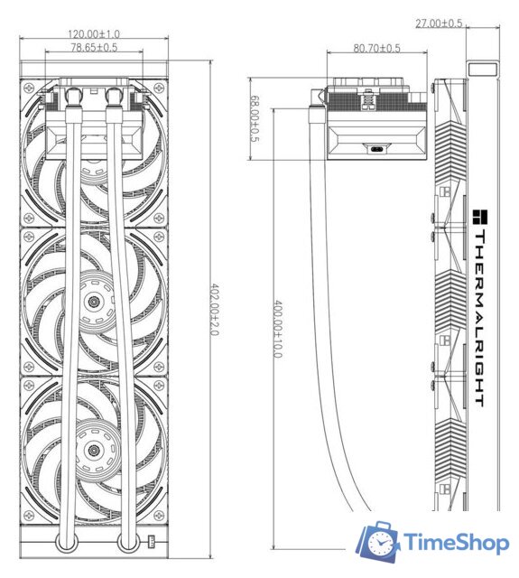 Система жидкостного охлаждения для процессора Thermalright Hyper Vision 360 UB ARGB (черный) - Изображение №10 — Интернет-магазин Time-Shop
