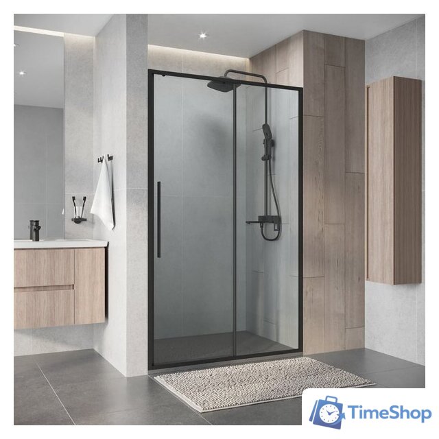 Душевая дверь Niagara Nova NG-34-9AGR 90x195 (графит/прозрачное стекло) - Изображение №8 — Интернет-магазин Time-Shop