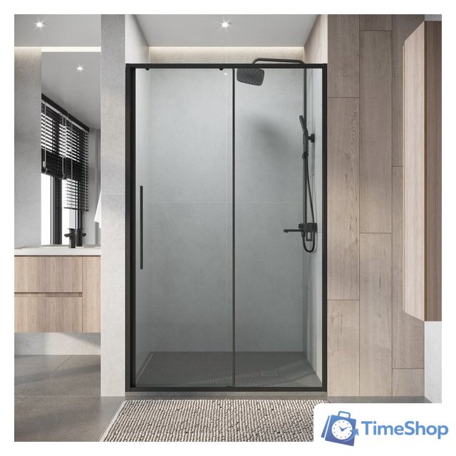 Душевая дверь Niagara Nova NG-34-9AGR 90x195 (графит/прозрачное стекло) - Изображение №7 — Интернет-магазин Time-Shop