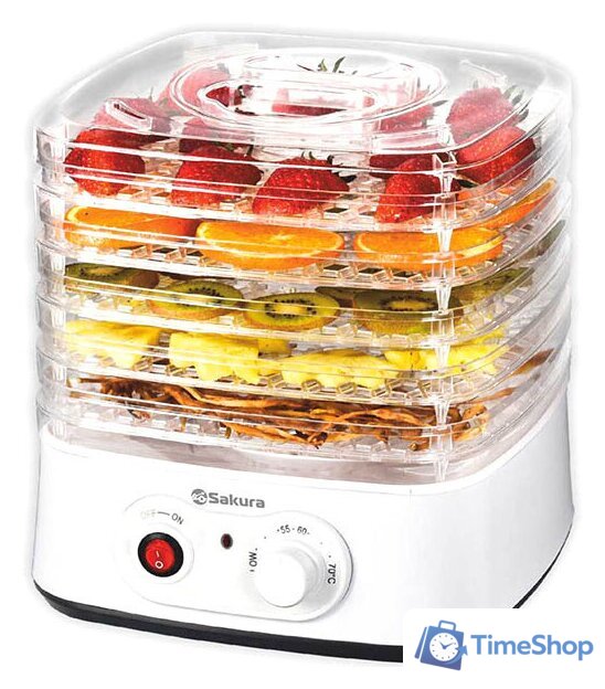 Сушилка для овощей и фруктов Sakura SA-7808 - Изображение №1 — Интернет-магазин Time-Shop
