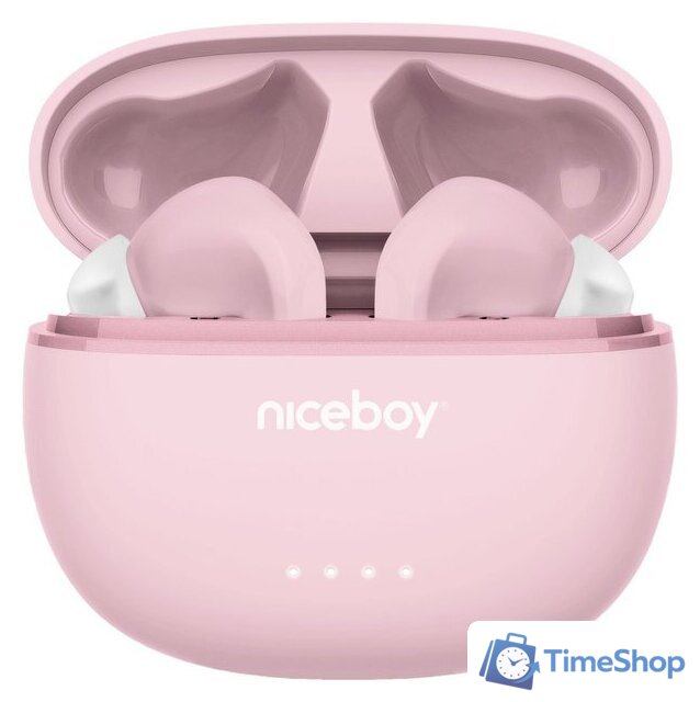 Наушники Niceboy Hive Pins 3 (розовый) - Изображение №1 — Интернет-магазин Time-Shop