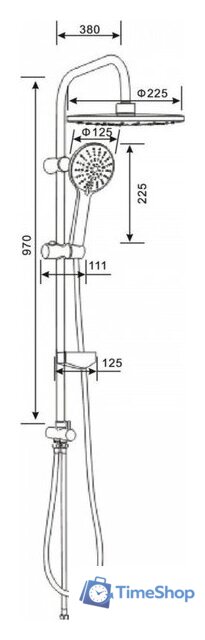 Душевая система  Agger Breeze A0193544 - Изображение №13 — Интернет-магазин Time-Shop