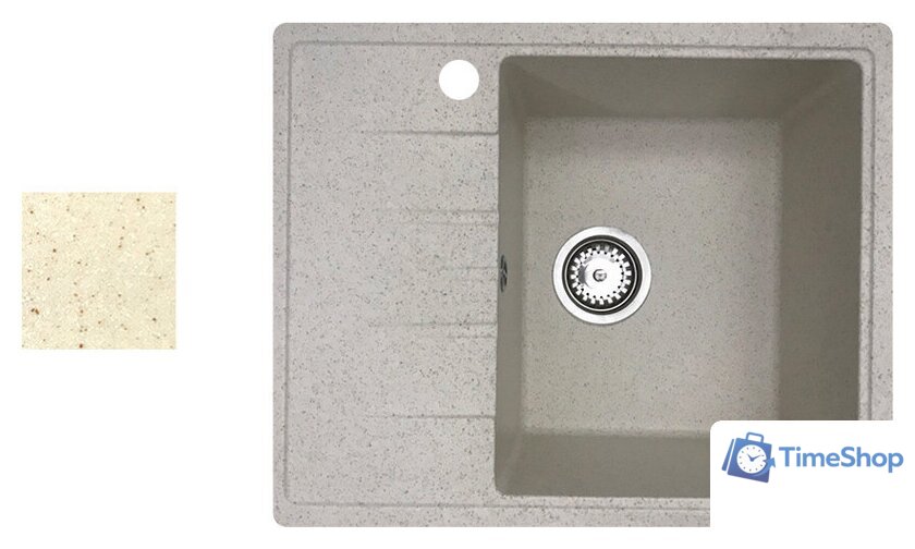 Кухонная мойка БелЭворс Mila R (бежевый, без сифона) - Изображение №1 — Интернет-магазин Time-Shop