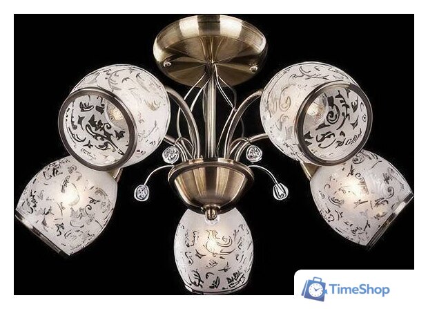 Люстра средней высоты Евросвет Gabriella 30026/5 античная бронза - Изображение №1 — Интернет-магазин Time-Shop