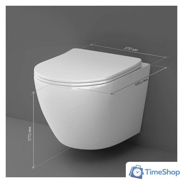 Унитаз подвесной AM.PM Like AquaSpin C801900SC - Изображение №11 — Интернет-магазин Time-Shop