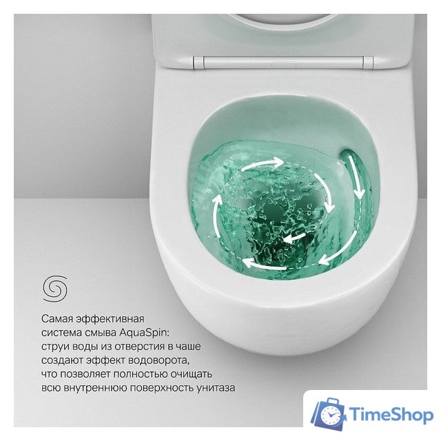 Унитаз подвесной AM.PM Like AquaSpin C801900SC - Изображение №8 — Интернет-магазин Time-Shop