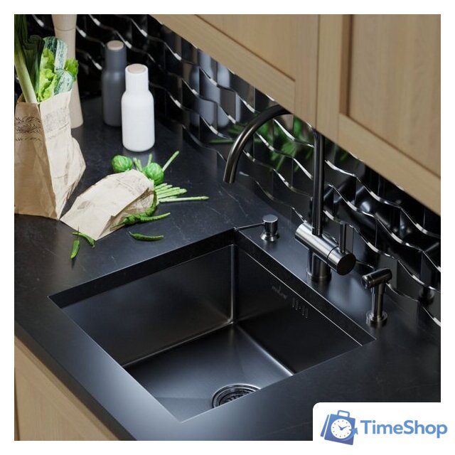 Кухонная мойка Mixline 548565 (черный графит, 3 мм) - Изображение №2 — Интернет-магазин Time-Shop