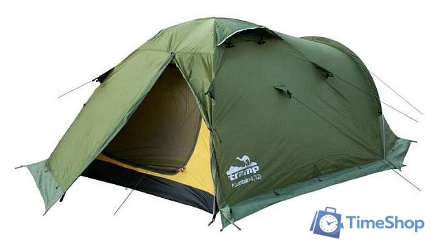 Экспедиционная палатка TRAMP Mountain 4 v2 (зеленый) - Изображение №3 — Интернет-магазин Time-Shop