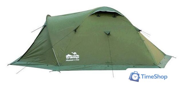 Экспедиционная палатка TRAMP Mountain 4 v2 (зеленый) - Изображение №2 — Интернет-магазин Time-Shop