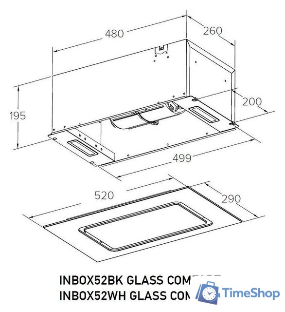 Кухонная вытяжка Meferi INBOX52BK Glass Comfort - Изображение №15 — Интернет-магазин Time-Shop
