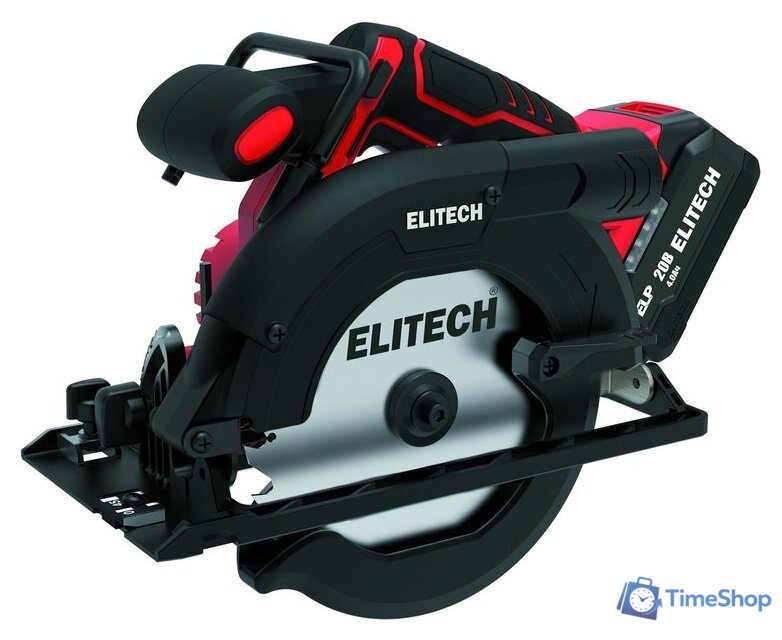 Дисковая (циркулярная) пила ELITECH ПДА 2055БЛ E2206.030.01 (с 1-им АКБ) - Изображение №1 — Интернет-магазин Time-Shop