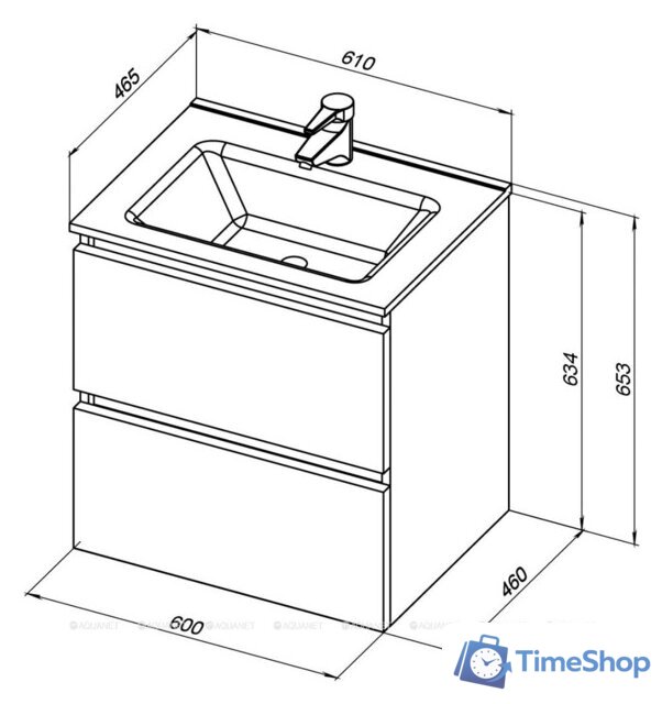  De Aqua Ариетта New 60 265579 - Изображение №2 — Интернет-магазин Time-Shop