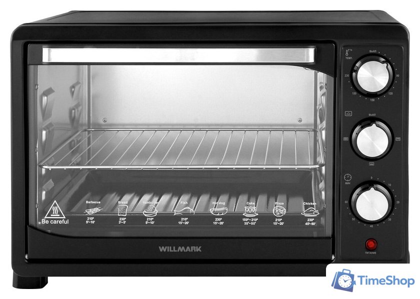 Мини-печь Willmark WO-392B - Изображение №2 — Интернет-магазин Time-Shop
