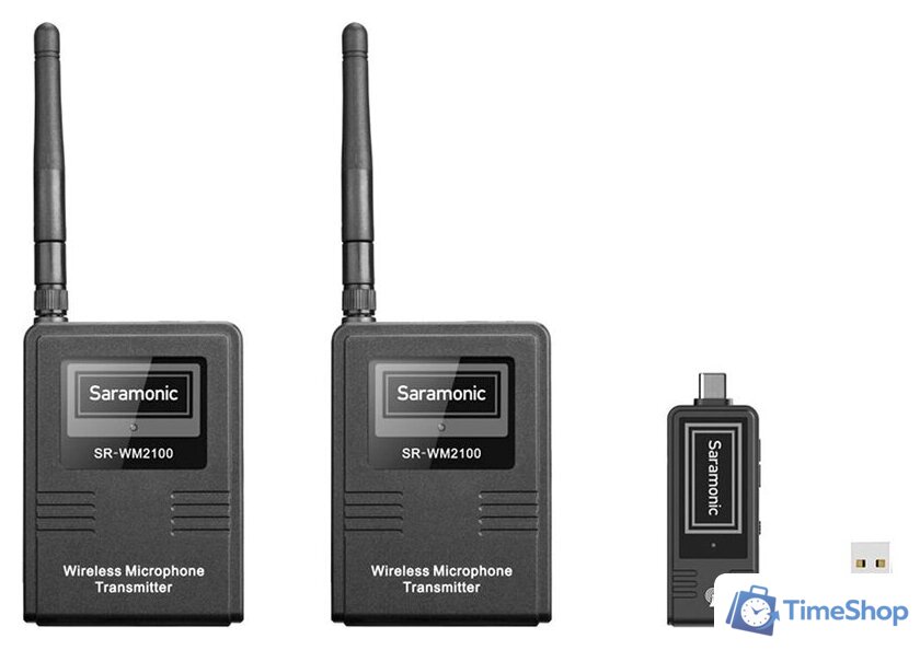 Радиосистема Saramonic SR-WM2100 U2 (TX+TX+RX) - Изображение №1 — Интернет-магазин Time-Shop