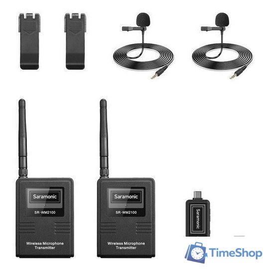 Радиосистема Saramonic SR-WM2100 U2 (TX+TX+RX) - Изображение №8 — Интернет-магазин Time-Shop