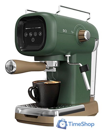 Рожковая кофеварка BQ CM2005 (зеленый) - Изображение №1 — Интернет-магазин Time-Shop