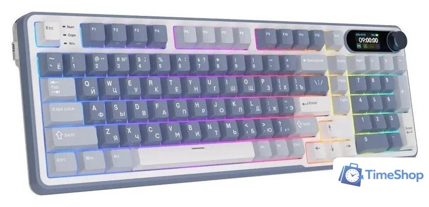 Клавиатура Royal Kludge RK-S98 RGB Ocean Blue (RK Cream) - Изображение №6 — Интернет-магазин Time-Shop