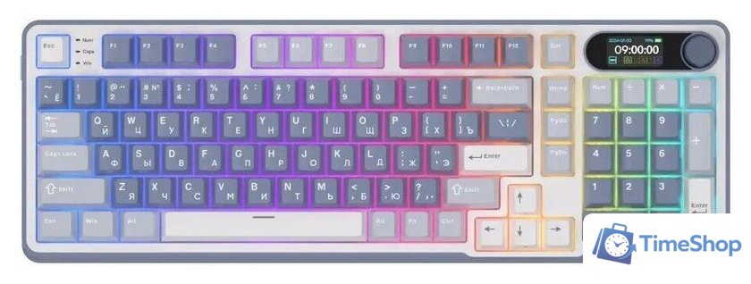 Клавиатура Royal Kludge RK-S98 RGB Ocean Blue (RK Cream) - Изображение №1 — Интернет-магазин Time-Shop