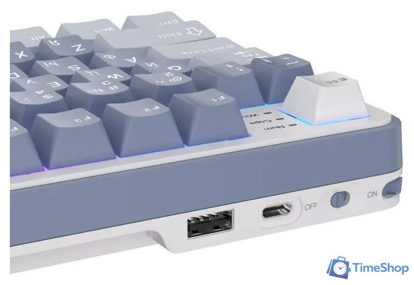 Клавиатура Royal Kludge RK-S98 RGB Ocean Blue (RK Cream) - Изображение №9 — Интернет-магазин Time-Shop