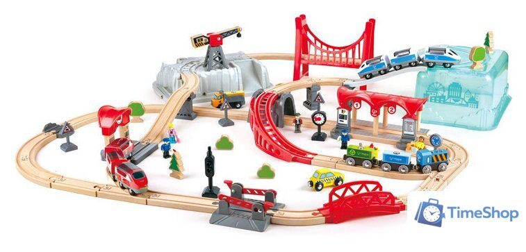 Набор железной дороги Hape Городской поезд E3771 - Изображение №1 — Интернет-магазин Time-Shop