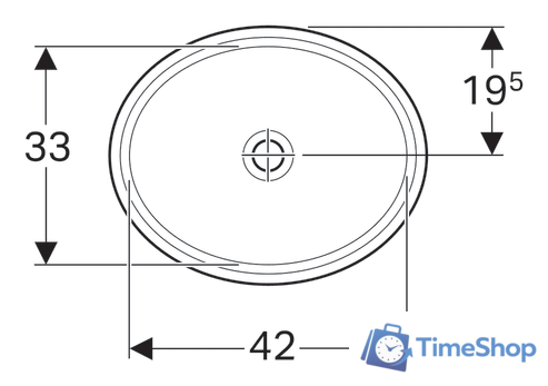 Умывальник Geberit VariForm 500.751.01.2 - Изображение №4 — Интернет-магазин Time-Shop