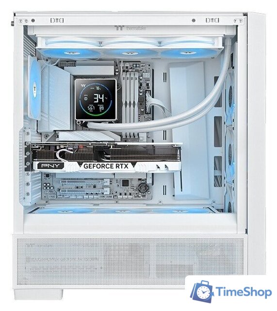 Система жидкостного охлаждения для процессора Thermaltake TH360-S V3 ARGB Sync Snow Edition CL-W472-PL12SW-A - Изображение №6 — Интернет-магазин Time-Shop