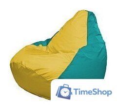 Кресло-мешок Flagman Груша Супер Мега 4XL Г5.1-264 (желтый/бюризовый) - Изображение №1 — Интернет-магазин Time-Shop