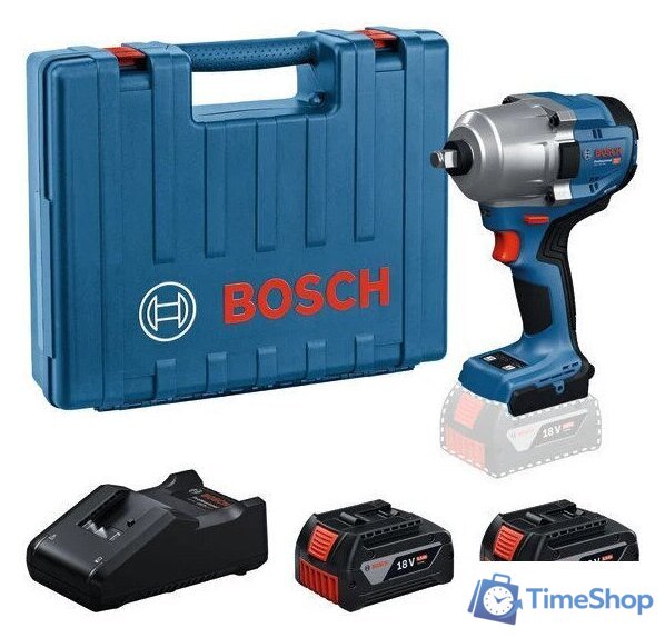 Гайковерт Bosch GDS 18V-780 Professional 06019P4021 (с 2-мя АКБ, кейс) - Изображение №1 — Интернет-магазин Time-Shop
