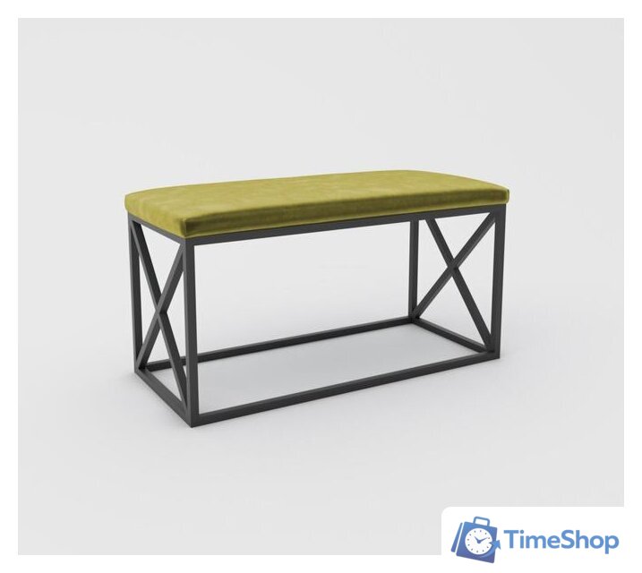 Банкетка Hype Mebel Куб (черный/золото) - Изображение №1 — Интернет-магазин Time-Shop