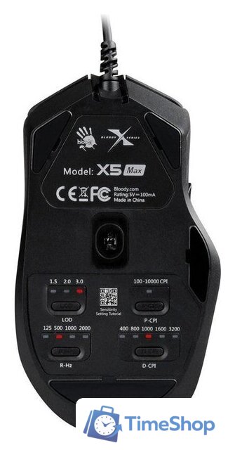 Игровая мышь A4Tech Bloody X5 Max - Изображение №3 — Интернет-магазин Time-Shop