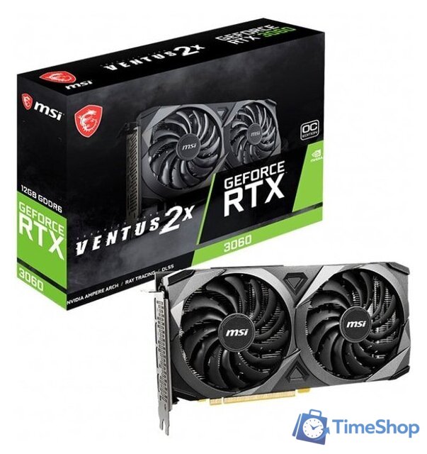 Видеокарта MSI GeForce RTX 3060 Ventus 2X 12G OC - Изображение №5 — Интернет-магазин Time-Shop