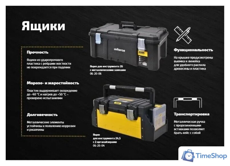 Ящик для инструментов Inforce 06-20-04 - Изображение №10 — Интернет-магазин Time-Shop