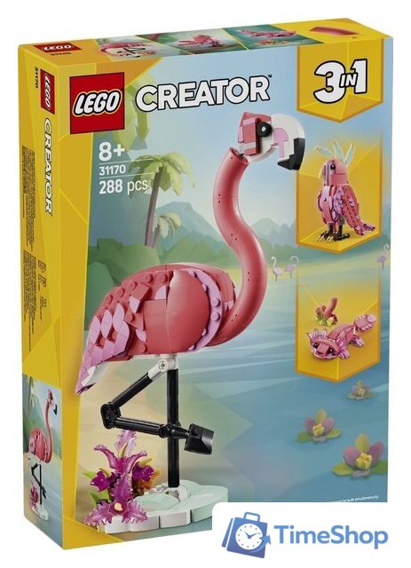 Конструктор LEGO Creator 3 в 1 31170 Розовый Фламинго - Изображение №1 — Интернет-магазин Time-Shop