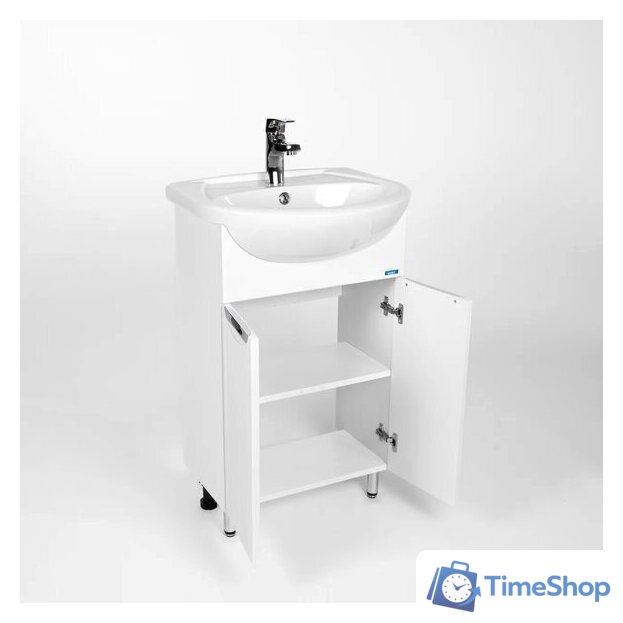  Viant Тумба Лима с умывальником Erica 55 VLIM55ER-T2ST+S-UM-ERI-55-1-W - Изображение №2 — Интернет-магазин Time-Shop