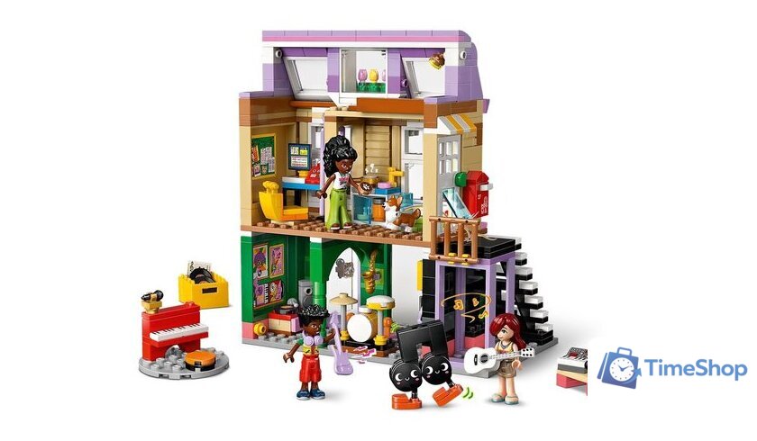 Конструктор LEGO Friends Музыкальный магазин и квартира 42653 - Изображение №3 — Интернет-магазин Time-Shop