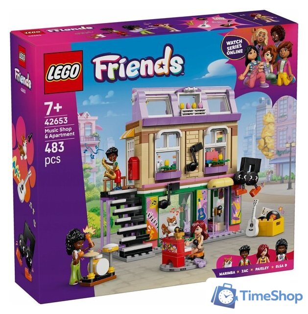 Конструктор LEGO Friends Музыкальный магазин и квартира 42653 - Изображение №1 — Интернет-магазин Time-Shop