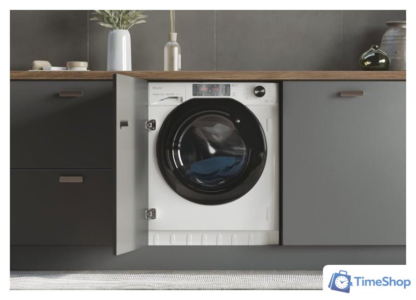 Стирально-сушильная машина Haier HWDQ90B416FWB-S - Изображение №7 — Интернет-магазин Time-Shop